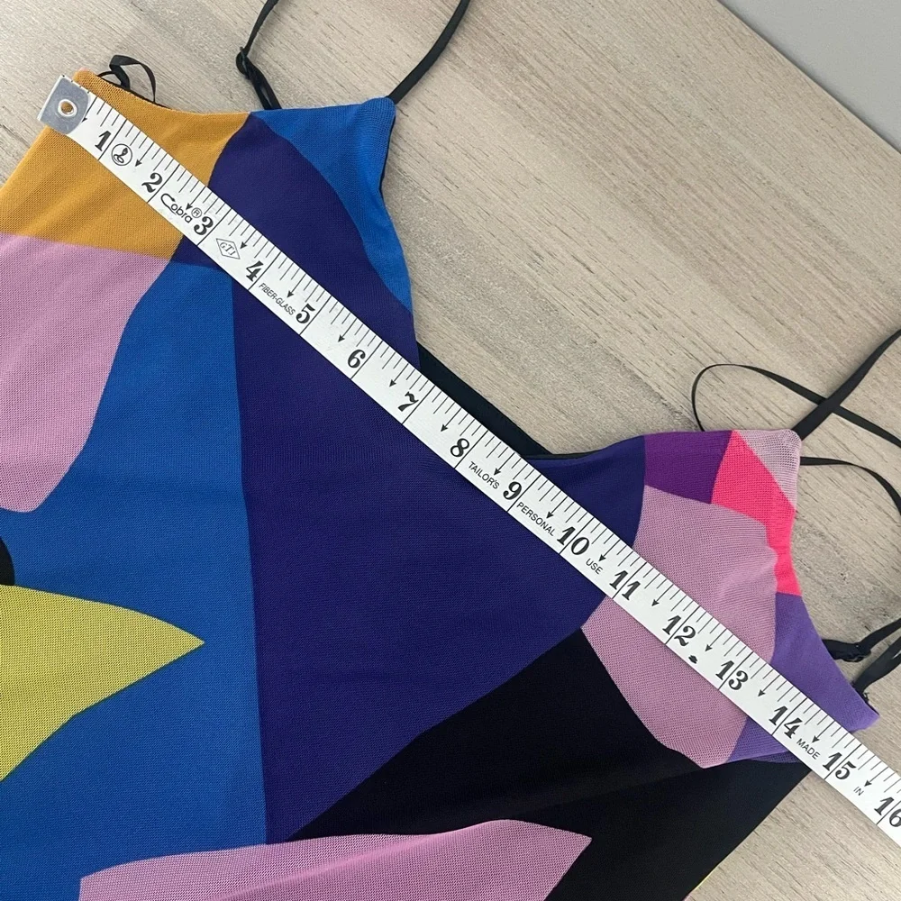 AFRM Los Angeles | Retro Colorful Abstract Midi Maxi Sleevless Dress - Picture 5 of 5